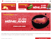 Tablet Screenshot of cacanhhonganh.com.vn
